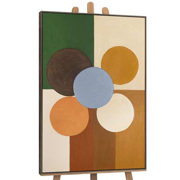 Handgemaltes Acrylbild „Sphäre der Balance“ – Geometrische Kunst für Wohnzimmer