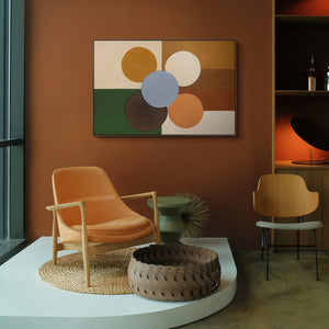 Modernes Wandbild im Rahmen „Sphäre der Balance“ auf Leinwand