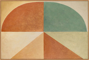 Wanddeko Wohnzimmer im Rahmen „Formen im Gleichgewicht“