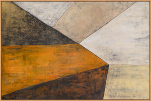 Zeitgenössische abstrakte Wandkunst mit Struktur, minimalistisches Design