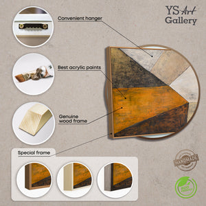 Minimalistisches abstraktes Gemälde mit strukturierter Oberfläche