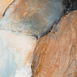 Strukturierte Oberfläche eines abstrakten Gemäldes, moderne Texturmalerei