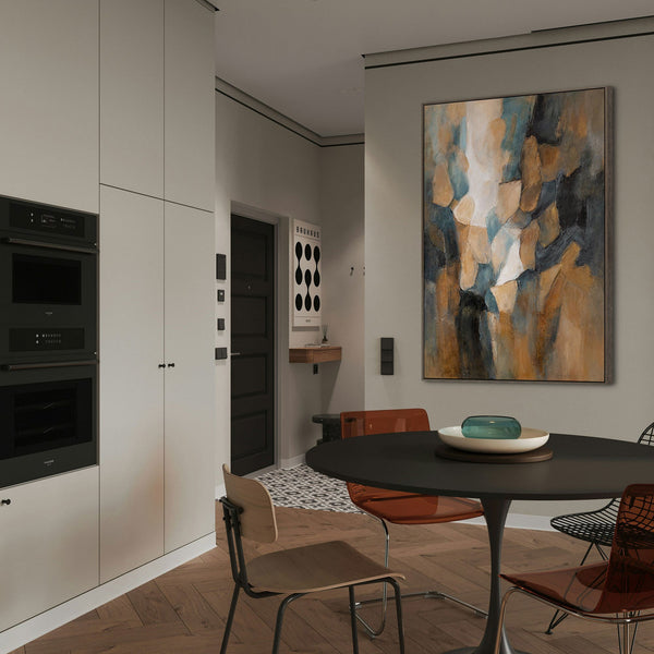Handgemaltes Leinwandbild „Palette des Abends“ – Moderne Kunst fürs Wohnzimmer