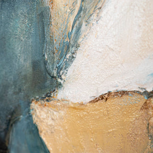 Zeitgenössische abstrakte Wandkunst mit Struktur, minimalistisches Design