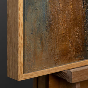 Natürlicher Holzrahmen mit warmer 
Maserung und modernem Design