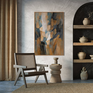 Handgemaltes Leinwandbild „Palette des Abends“ – Moderne Kunst fürs Wohnzimmer