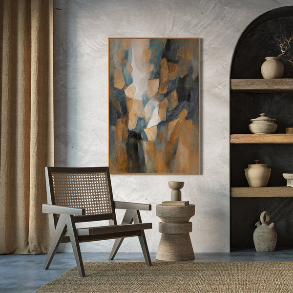 Handgemaltes Leinwandbild „Palette des Abends“ – Moderne Kunst fürs Wohnzimmer