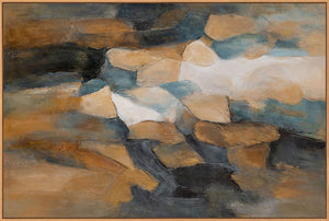 Modern framed pictures with a warm texture "Palette of the Evening"