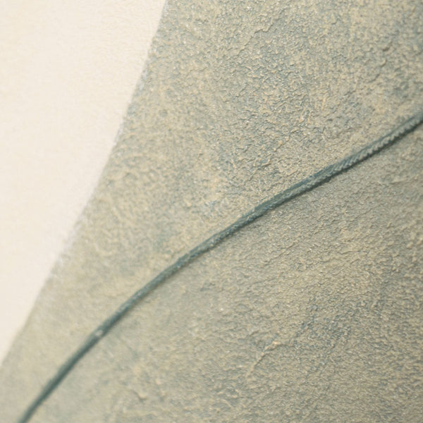 Abstraktes Acrylbild mit Rahmen „Ewige Linie“ – Moderne Wanddeko in Naturfarben
