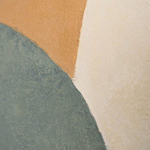 Abstraktes Acrylbild mit Rahmen „Ewige Linie“ – Moderne Wanddeko in Naturfarben