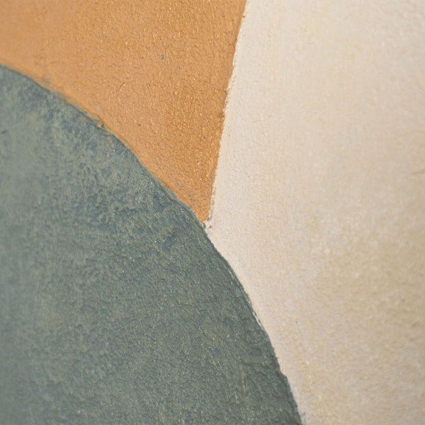 Abstraktes Acrylbild mit Rahmen „Ewige Linie“ – Moderne Wanddeko in Naturfarben