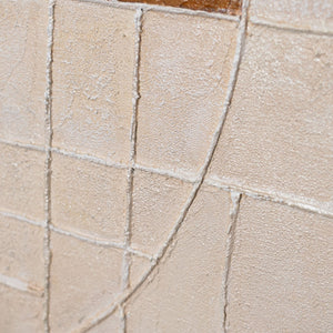 Feine Struktur und Materialität eines abstrakten Kunstwerks