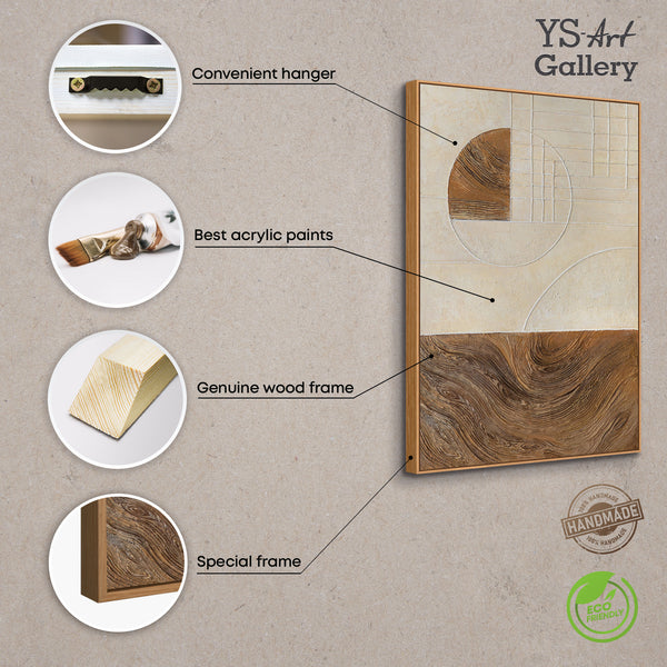 Abstract paintings with structure and geometry in the framework "Lines and Circles"