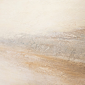 Moderne Gemälde mit Rahmen „Nebeliger Morgen“ – Struktur Acrylbild auf Leinwand