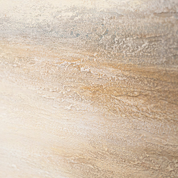 Moderne Gemälde mit Rahmen „Nebeliger Morgen“ – Struktur Acrylbild auf Leinwand