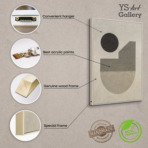 Modernes abstraktes Wandbild mit Struktur und zeitloser Ästhetik