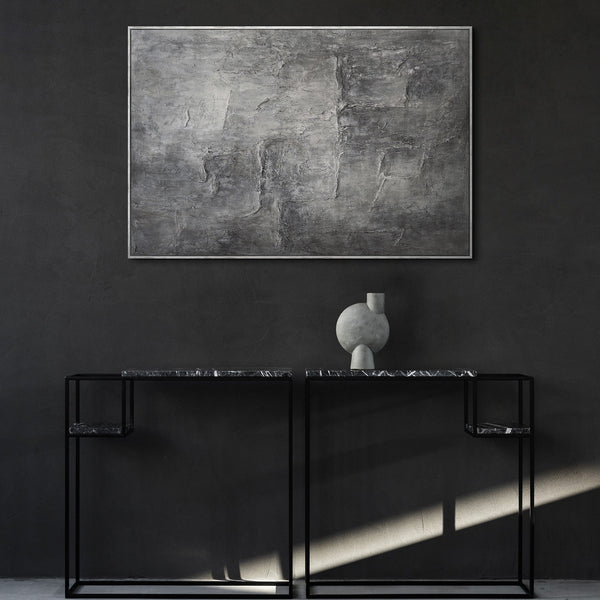 Hand-painted pictures in frames, textured abstract art "Memory of Stone"