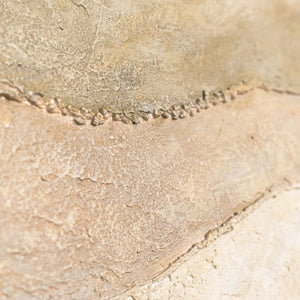 Abstrakte Gemälde Beige – Moderne Wanddeko Wohnzimmer Leinwand „Das Flüstern der Täler“