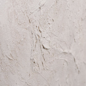 Moderne Wanddeko neutral – Abstraktes Bild Beige „Das Flüstern der Zeit“