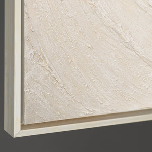 Abstrakte Wandbilder Beige – Struktur Gemälde modern „Echos der Zeit“