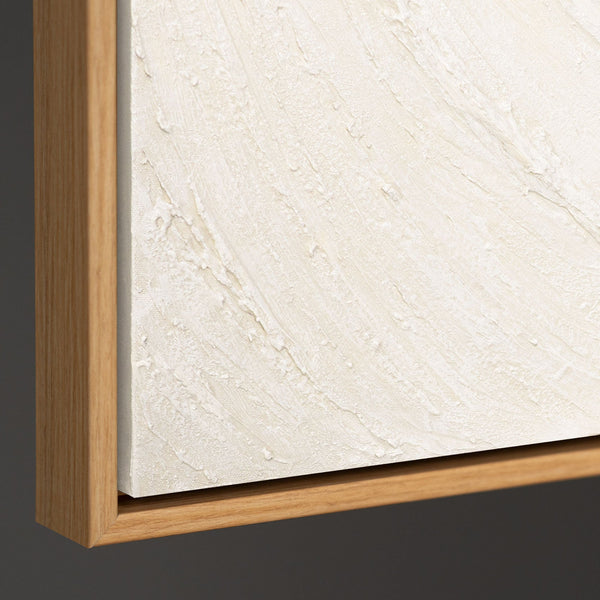 Abstrakte Wandbilder Beige – Struktur Gemälde modern „Echos der Zeit“