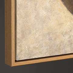 Abstraktes Wandbild auf Leinwand mit geometrischem Motiv