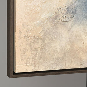 Leinwand Kunstwerk mit Struktur – Modernes Gemälde „Himmelsglühen“