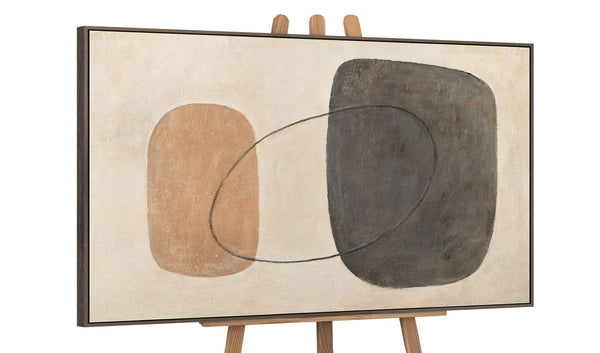 Modernes Leinwandbild handgemalt „Ausgewogenheit der Kontraste“