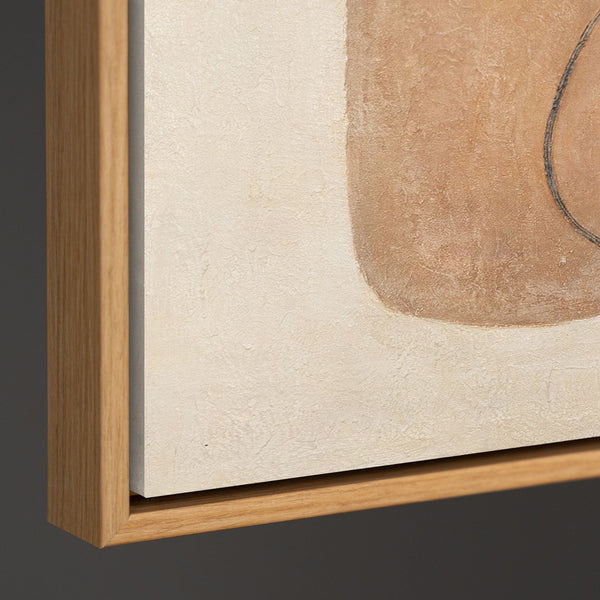Modernes Leinwandbild handgemalt „Ausgewogenheit der Kontraste“