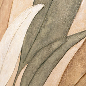 Abstraktes Leinwandbild „Tanz der Blätter“ – Handgemalte Wandkunst Naturmotiv