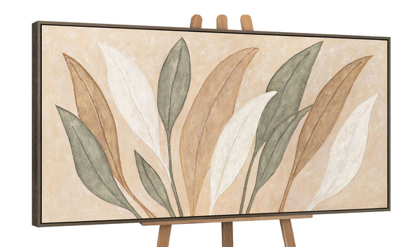 Elegantes Wandbild mit Blättern