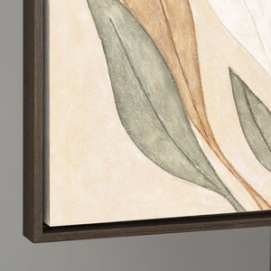 Abstraktes Leinwandbild „Tanz der Blätter“ – Handgemalte Wandkunst Naturmotiv