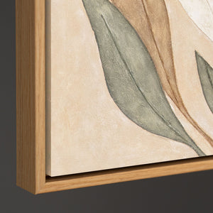 Abstraktes Leinwandbild „Tanz der Blätter“ – Handgemalte Wandkunst Naturmotiv