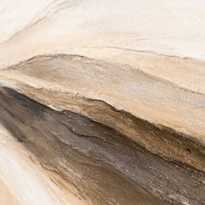 Moderne Leinwandbild „Spuren des Windes“ – Abstraktes Landschaftsbild handgemalt