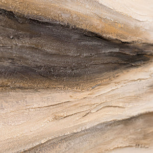 Moderne Leinwandbild „Spuren des Windes“ – Abstraktes Landschaftsbild handgemalt