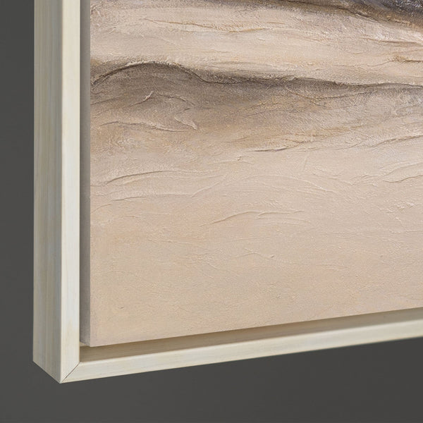 Moderne Leinwandbild „Spuren des Windes“ – Abstraktes Landschaftsbild handgemalt