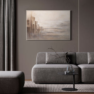 Handgemalte Gemälde „Grenzen der Illusion“ – Moderne Wandkunst auf Leinwand