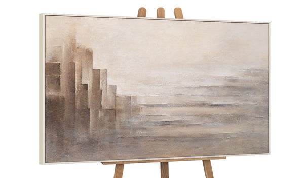 Handgemalte Gemälde „Grenzen der Illusion“ – Moderne Wandkunst auf Leinwand