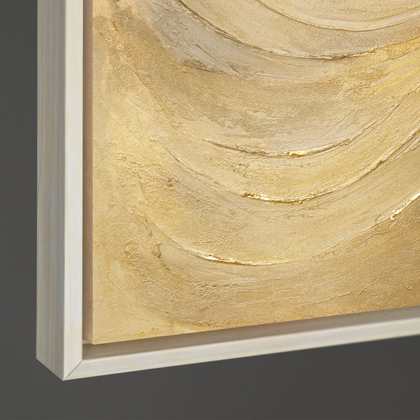 Leinwandbild „Kreise der Zeit“ – Strukturiertes Gemälde modern & elegant