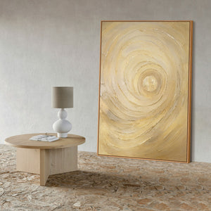 Leinwandbild „Kreise der Zeit“ – Strukturiertes Gemälde modern & elegant