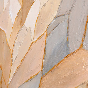 Geometrische Bilder Florale Kunst auf Leinwand Rahmen