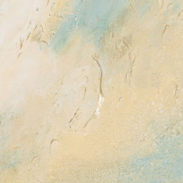 Handgemaltes Acrylbild „Goldener Weite“ – Moderne Wandkunst Naturfarben