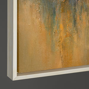 Handgemaltes Acrylbild „Goldener Weite“ – Moderne Wandkunst Naturfarben