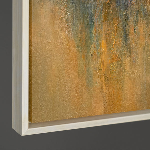 Handgemaltes Acrylbild „Goldener Weite“ – Moderne Wandkunst Naturfarben