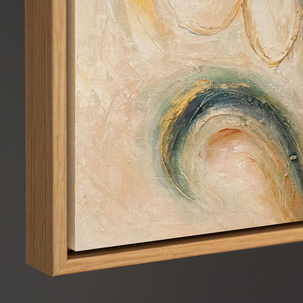 Abstract Floral Painting on Canvas with Texture "Floral Energy" – Hand-Painted Acrylic Painting