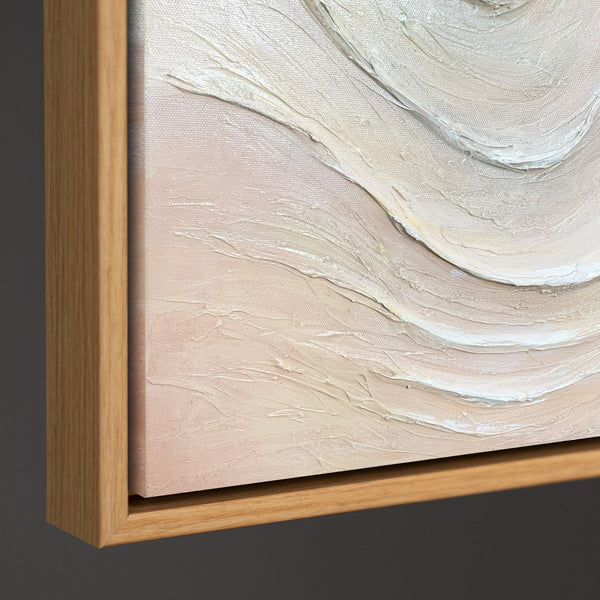 Moderne Wandkunst „Sanfte Strömung“ – Handgemaltes Acrylbild auf Leinwand