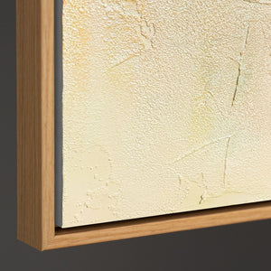 Handgemaltes geometrisches Wandbild „Gleichgewicht" – Bauhaus-Formen in Terrakotta & Grün, 60x40 cm mit Rahmen