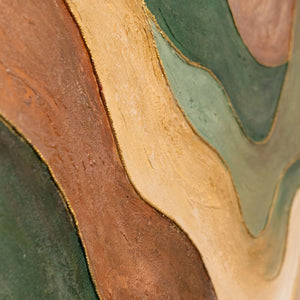 Abstraktes Acrylgemälde „Tanz der Hügel“ – Moderne Landschaft auf Leinwand