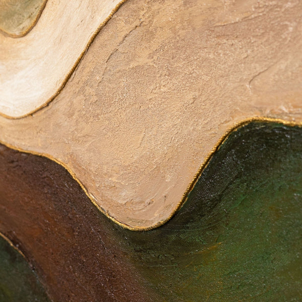 Abstraktes Acrylgemälde „Tanz der Hügel“ – Moderne Landschaft auf Leinwand