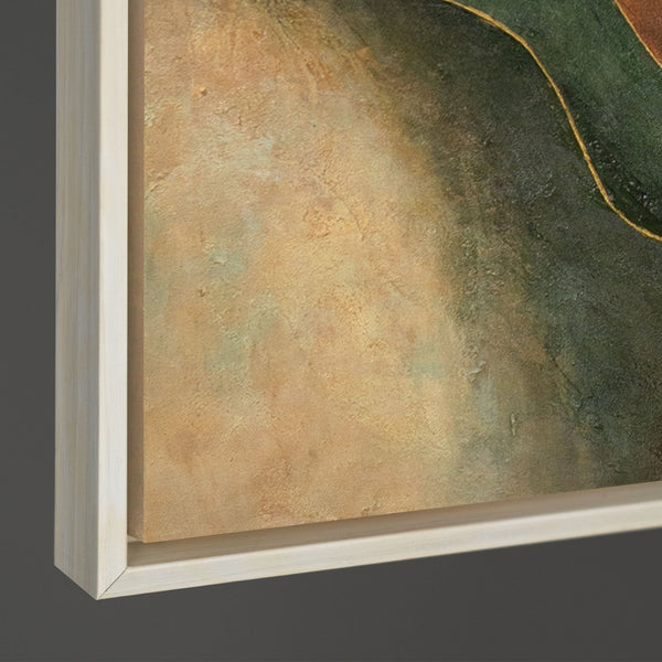 Abstraktes Acrylgemälde „Tanz der Hügel“ – Moderne Landschaft auf Leinwand
